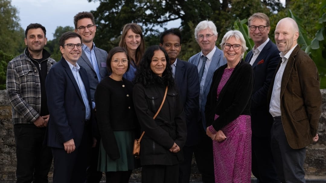 The 2025 Lister Prize winners at the Lister annual meeting, standing with John Iredale, Julian Blow and Lister Director Sally Burtles